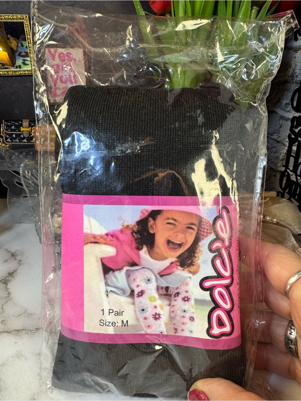 Beleze Girls' Black Leggings - M